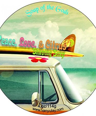 Shaving Soap of the Gods Peace Love & Citrus 4.oz