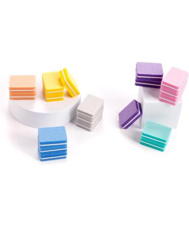 TSBB 10pcs Double Sided Mini Nail File Blocks - Colorful Yellow Nail Polishing & Sanding Buffer for Perfect Nails - Buy Online on GoSupps.com