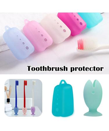 MANYUN Travel Toothbrush Covers - 5 Pcs Portable Toothbrush Holder for Clean & Hygienic Home Travel Use - Buy Online on GoSupps.com