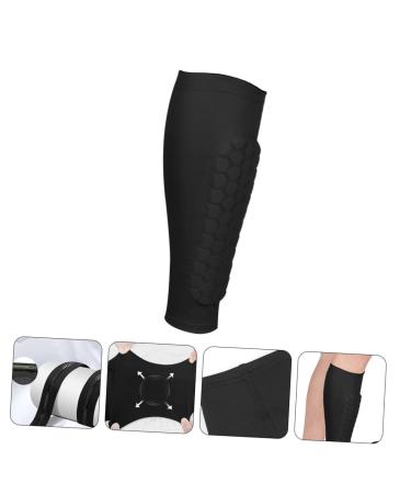 FRCOLOR Anti-Collision Leg Sleeves | Compression Basketball & Kickboxing Shin Pads | Honeycomb Polyester Calf Sleeve for Men - Buy Online on GoSupps.com