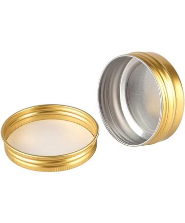 Zeoabsy 10-Pack 30ml Gold Aluminum Jars for Cosmetics Candles Ointments | Screw Lid Doses with Spatulas & Labels - Buy Online on GoSupps.com