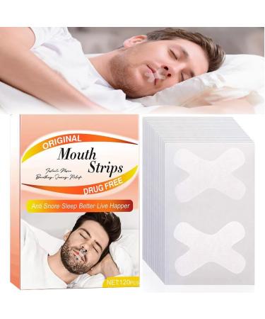 Mouth Tape for Sleeping Anti Snoring Mouth Strips for Less Mouth Breath Improving Nasal Breathing & Nighttime Sleeping 120Pcs