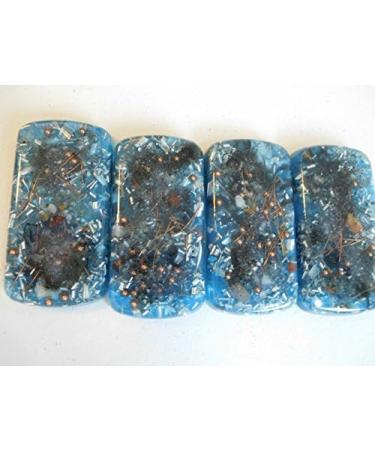 Light Blue Small Charging Plate - Cell Phone & Bed Orgone Generator - 528Hz Energy Accumulator - Beautiful Colors & Ingredients - Buy Online on GoSupps.com