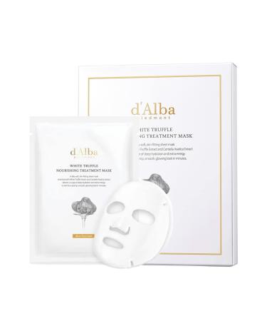 d Alba Italian White Truffle Nourishing Treatment Mask  Vegan Skincare  Nourishing and Soothing Sheet Mask with White Truffles for Dry and Tired Skin  Safe for Sensitive Skin  Deep Hydration Mask