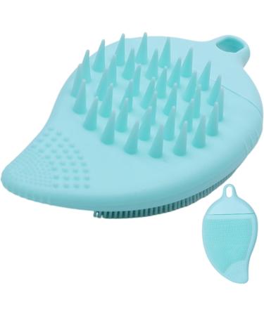 Facial Scrubber - Double Side Silicone Face Scrub Brush - Manual Hair Scrub for Women and Men Skin Care Face Brushes for Sensitive Dry Skin Lake Blue - Buy Online on GoSupps.com