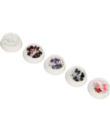 Shiny Decorative Manicure Charms with Artificial Pearls DIY Nail Art Portable Storage Box for Professional Salon or DIY Manicures - Buy Online on GoSupps.com