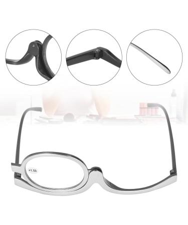Buy Stylish Foldable Makeup Reading Glasses for Women - Presbyopia Visual Aid & Magnifying Silver Eyewear - Buy Online on GoSupps.com