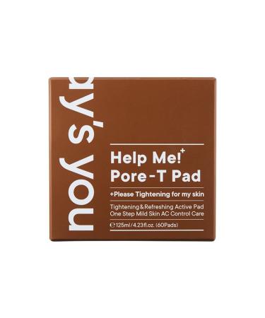 ONE-DAY S YOU Help Me! Pore-T Toner Pads | Daily Pore Care & Moisturizing Korean Skincare | 60 Pads | Low Acidity & Pore Improving Formula - Buy Online on GoSupps.com