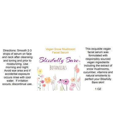 Snow Mushroom Facial Serum - Vegan Anti-Aging & Skin Smoothing - Cruelty-Free Made in the USA - Buy Online on GoSupps.com