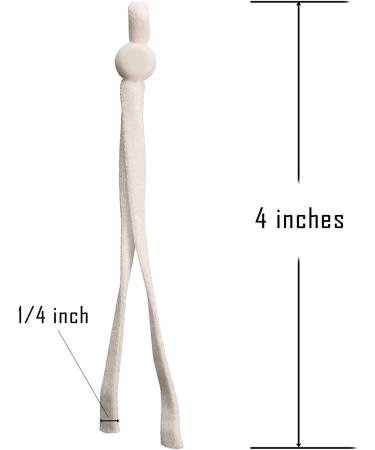 200Pcs Adjustable Elastic String Bands for Masks Sewing - 1/4 inch Stretchable Earloop Lanyard Rope (100 White & 100 Black) - Buy Online on GoSupps.com