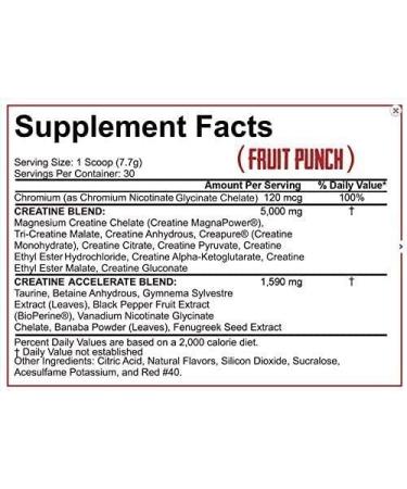 Buy Rich Piana 5% Nutrition Crea-TEN 240g - Fruit Punch Flavor | Fast International Shipping - Buy Online on GoSupps.com