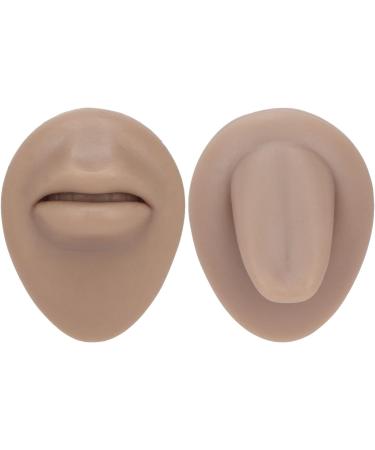 Simulated Mouth Tongue Model Simple Operation Soft And Convenient Mouth Tongue Stud Display Model Flexible Reusable Silicone For Jewelry Store (Dark Skin Color) - Buy Online on GoSupps.com