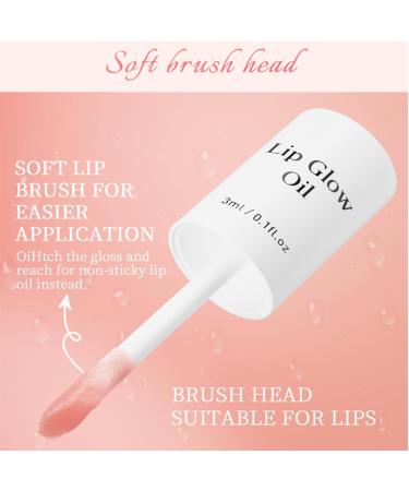 Hydrating Lip Glow Oil - Moisturizing Lip Plumper Gloss for Dry Lips | Peony Transparent Lip Oil & Balm - Buy Online on GoSupps.com