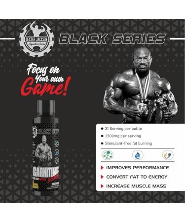Buy Dexter Jackson Black Series L-Carnitine 3500 Mg - 473.28 Ml (31 Servings Blue Raspberry) | International Shipping Available - Buy Online on GoSupps.com