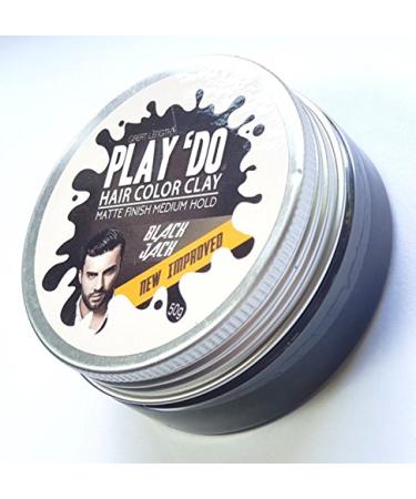Great Lengths Play Do Temporary Hair Color & Wax - Black Hair Dye | Men's Grooming Pomade & Clay (1.8 oz - Buy Online on GoSupps.com