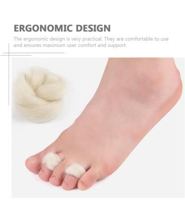 Healeved 6Pcs Lambs Wool Toe Separators - Soft Toe Spacers for Bunion Relief and Toe Alignment - Buy Online on GoSupps.com