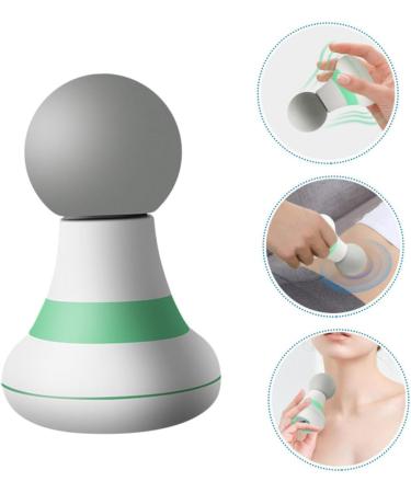 SESESFOUFU Portable Percussion Muscle Massage Device - 1STK Fascies Masion Power Tools for Ultimate Body Relaxation | USB Pebble Gel 11.5x7.5cm Green - Buy Online on GoSupps.com