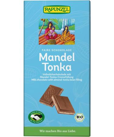 Rapunzel Organic Whole Milk Chocolate Tonka Bean Almond HIH (2 x 100g)