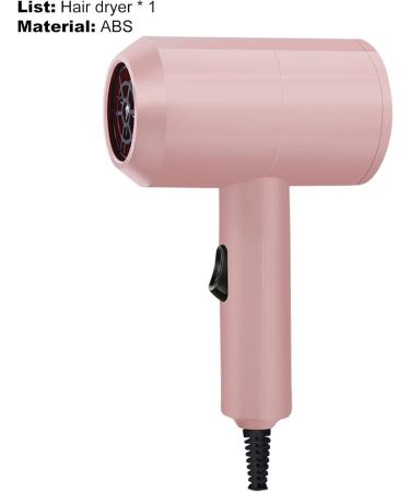 YOXIER Hair Blow Dryer Quick Drying Low Noise Lightweight Hot Air Hair Care Travel Blow Dryer Compatible with Women Pink - Buy Online on GoSupps.com