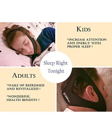 Stop Snoring Chin Strap Bundle with Nose Vents & Silk Eye Mask - Ultimate Solution for Men, Women & Children - Buy Online on GoSupps.com