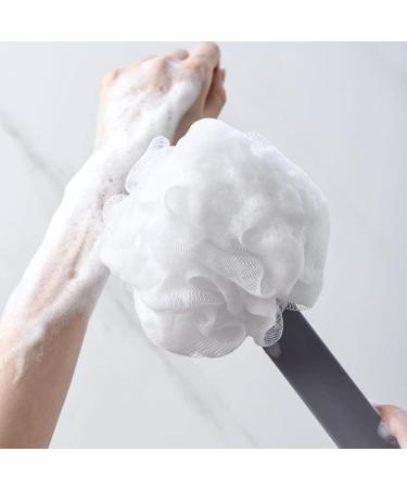 Hydrotherapy Loofah Body Scrubber for Men and Women - Long Handle Bath Sponge for Exfoliating Wet or Dry Skin - Buy Online on GoSupps.com