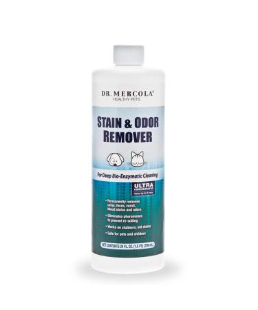 Dr. Mercola Pet Stain and Odor Remover 24 FL. oz (1.5 PT) (709 mL) Safe for Pets and Children