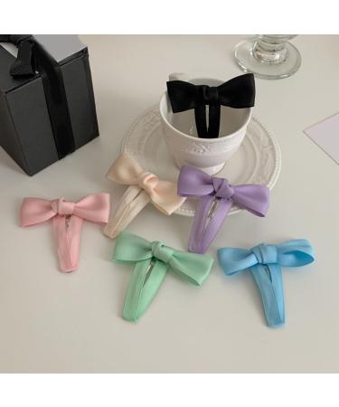 hgnxa Delicate Elegant Style Side Clip Hair Clip Sweet Girls y Style 3D knot Balletcore Purple - Buy Online on GoSupps.com