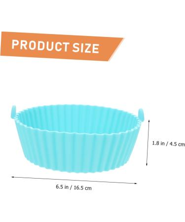 Zerodeko Mat Pot Supply Silicone Kitchen Wear-Resistant Liner Washable Fryer Accessory Liners Convenient Blue 16.5X16.5CM - Buy Online on GoSupps.com