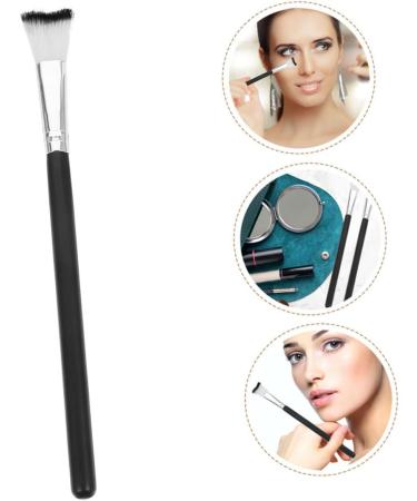 FRCOLOR Fish Tail Brush Highlighter Blush Brush Simple Shaped Makeup Brush Nose Contour Brushes Makeup Tool Blush Makeup Brush Brushes for Nose Makeup Loose Powder Brush Nose Makeup Brush 18.50X1.00X1.00CM Black - Buy Online on GoSupps.com