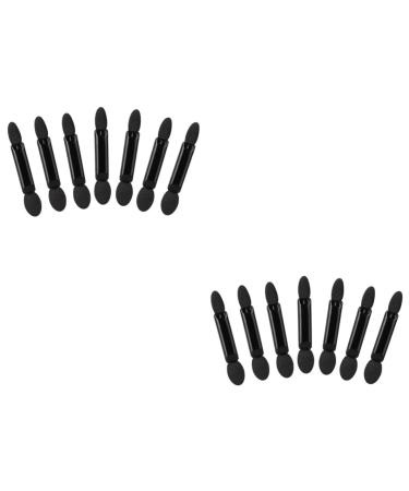 FRCOLOR 100 Pcs Eyeshadow Eye Shadow Applicator Sponge Tip Eye Shadow Brush Double Sided Makeup Brush Miss 50pcsx2pcs Blackx2pcs