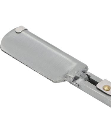 Razor Manual Beard Shaver with No Peeled Lacquer Crystal Plate Handle - Silver Barbershop Quality - Buy Online on GoSupps.com