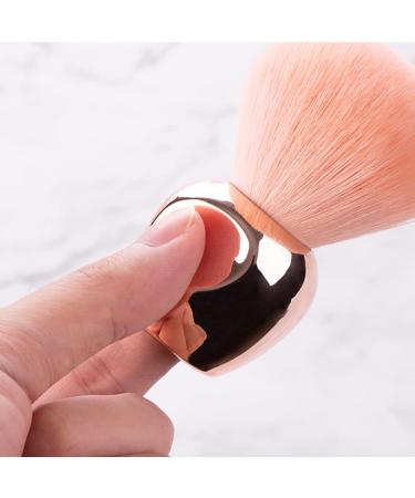 UNIMEIX Big Round Head Nail Dust Brush - Rose Gold Kabuki Nail Brush for Acrylic UV Gel Nail Arts - Buy Online on GoSupps.com