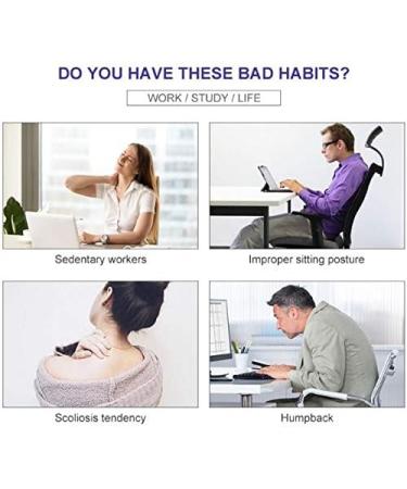 Straightener Back Corrector Posture Corrector upper Shoulder Back Support Brace Belts slouch Corrector For Women Man Pain Relief Maintaining Right Black Black XL - Buy Online on GoSupps.com