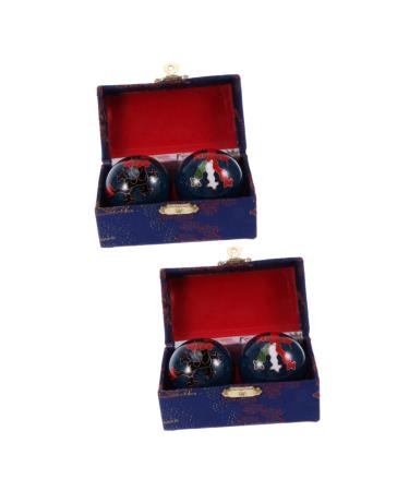 Tovinanna 2st handballs for stress reduction Chinese relaxing balls baoding iron balls period kit