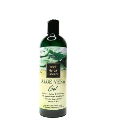 bodi : Aloe Vera Gel - 100% Pure Natural Chemical Free - Used Internal & External (8 16 32 oz) (16 Ounce)