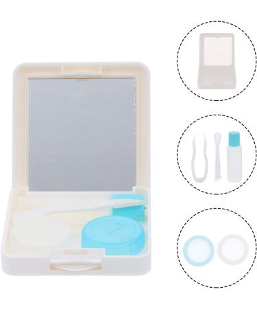Gleavi 6-Sentence Contact Lens Container - White Contact Lens Case with Tweezers | Halloween Organizer - 2-Pack (6.5x6.5x2cm) - International Shipping Available - Buy Online on GoSupps.com