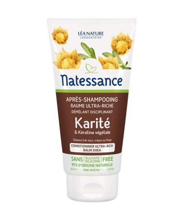 Natessance Ultra-Rich Conditioner with Shea Butter and Vegetable Keratin 150 ml