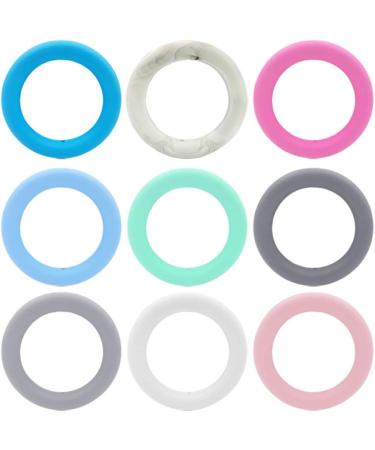 Yuanshenortey 5Pcs 65mm Silicone Teething Toys | DIY Baby Chewable Nursing & Shower Gifts - International Shipping - Buy Online on GoSupps.com