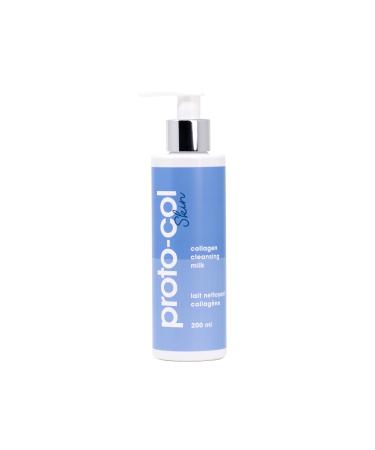 Proto-col - Cleansing Milk Rich Collagen and Hydrating Hyaluronic Acid with Powerful Vitamins + Minerals Deeply Cleanses Brightens Skin and Removes Impurities (200ml)