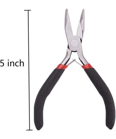 2 Pack 5 Inch Bent Nose Pliers for Jewelry Making and Beading Supplies - Buy Online on GoSupps.com
