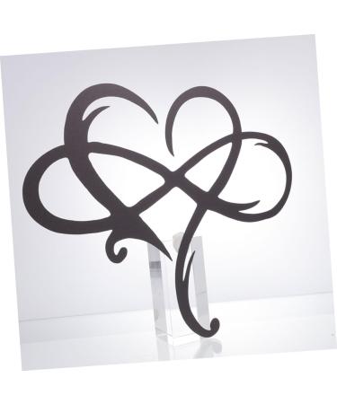 Cabilock 1pc Iron Pendant Home Decor Love Sign Plaque Iron Love Sign Heart Wall Hanging Ornament Household 45x39cm Black - Buy Online on GoSupps.com