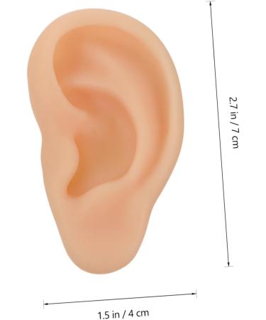 1pc Healvian Silicone Ear Tool - Fake Ear for Practice & Care | Beige Silicone Teaching Model for Ear Supplies - Buy Online on GoSupps.com