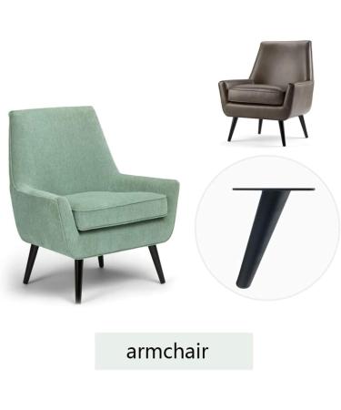 Uqte Ironnite 4-Inch Sofa Legs - Modern Replacement Legs for Armchairs & Recliners - Pack of 4 - Durable & Stylish - Buy Online on GoSupps.com