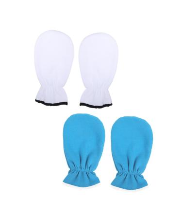 Ipetboom 2paires Mitaines De Paraffine Portables Lavables Soin Exfoliant Hydratant Pour Mains Professionnelles Pour Spa Domicile Et Salon