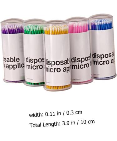 DOITOOL 5 Cotton Swab Microbrushes - Eyelash Extensions Cleaning Brushes & Microswabs | Quality PVC Makeup Tools for Perfect Eyelash Care - Buy Online on GoSupps.com