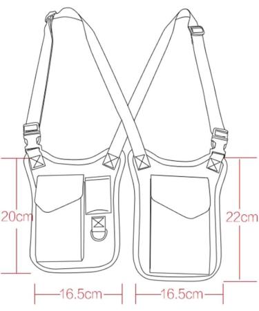 Wraith of East Anti-Theft Hidden Underarm Strap Wallet Holster Bag Leisure Nylon Double Shoulder Pocket Sport Vest Outdoors (Black) - Buy Online on GoSupps.com