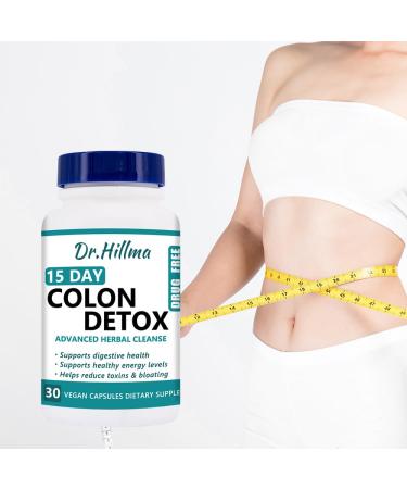 15 Day Gut Cleanse -15 Day Cleanse Bowel Dissolving Capsules Advanced Gut Cleanse Detox with Senna Gut and Colon Support Cascara Sagrada & Psyllium Husk Focus On Gut Health for Women(30 Capsules)