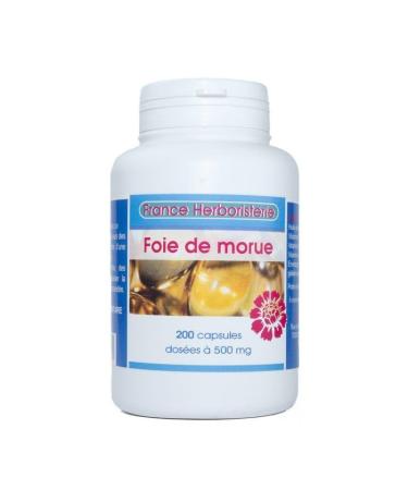 France Herboristerie COD LIVER OIL 200 capsules dosed at 500mg