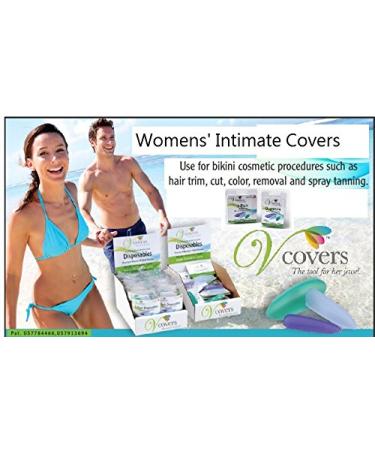 VCovers Bikini Hair Removal Protection 3 Pack - Assorted Sizes A/B/C and Colors for Hair Trim, Cut, Color, Removal, Spray Tanning, and Cosmetic Procedures - Buy Online on GoSupps.com