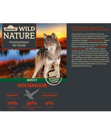 Dehner Wild Nature Grain-Free Wet Dog Food - Duck Horse Rabbit - 6 x 800g Cans for Adult Dogs - Premium Nutrition (4.8kg Pack) - Buy Online on GoSupps.com